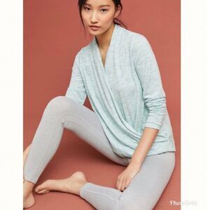 ANTHROPOLOGIE Saturday/Sunday Elsa Marled Pullover Wrap Sweater